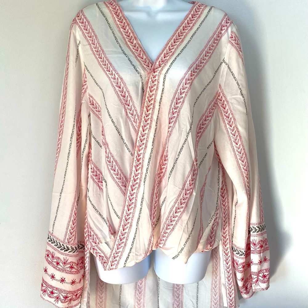 Elan High/Low Blouse - size large
